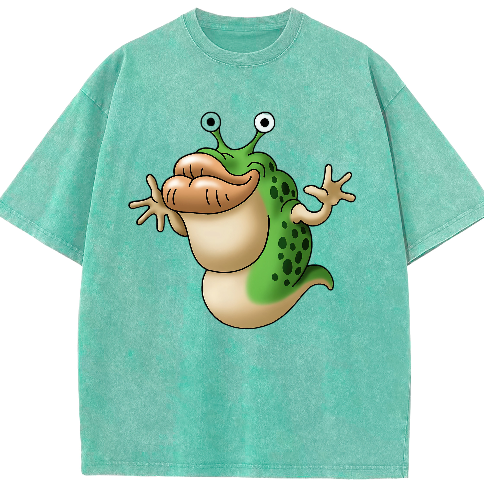 （画像用） ドラゴンクエスト Doragon Kuesuto Dragon Quest 綿100% ヴィンテージ風 半袖Tシャツ（フロントプリント）